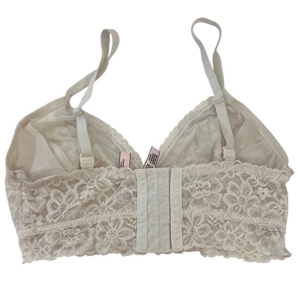 Victoria's Secret Lace Cream Off White Curvy Bralette Size Medium - Picture 2 of 4